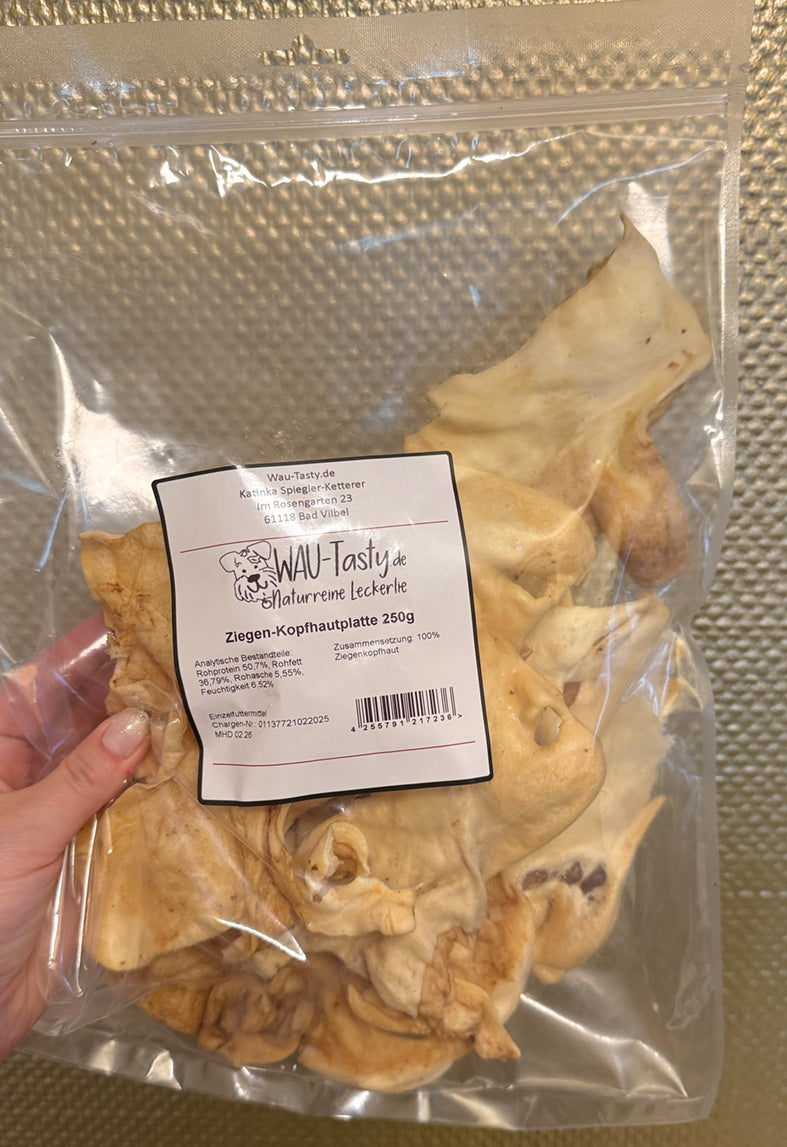 Ziegen-Kopfhaut Platte