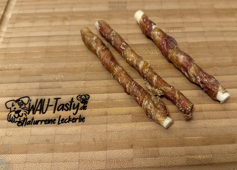 Büffelhaut + Fleisch Kaustick, gedreht