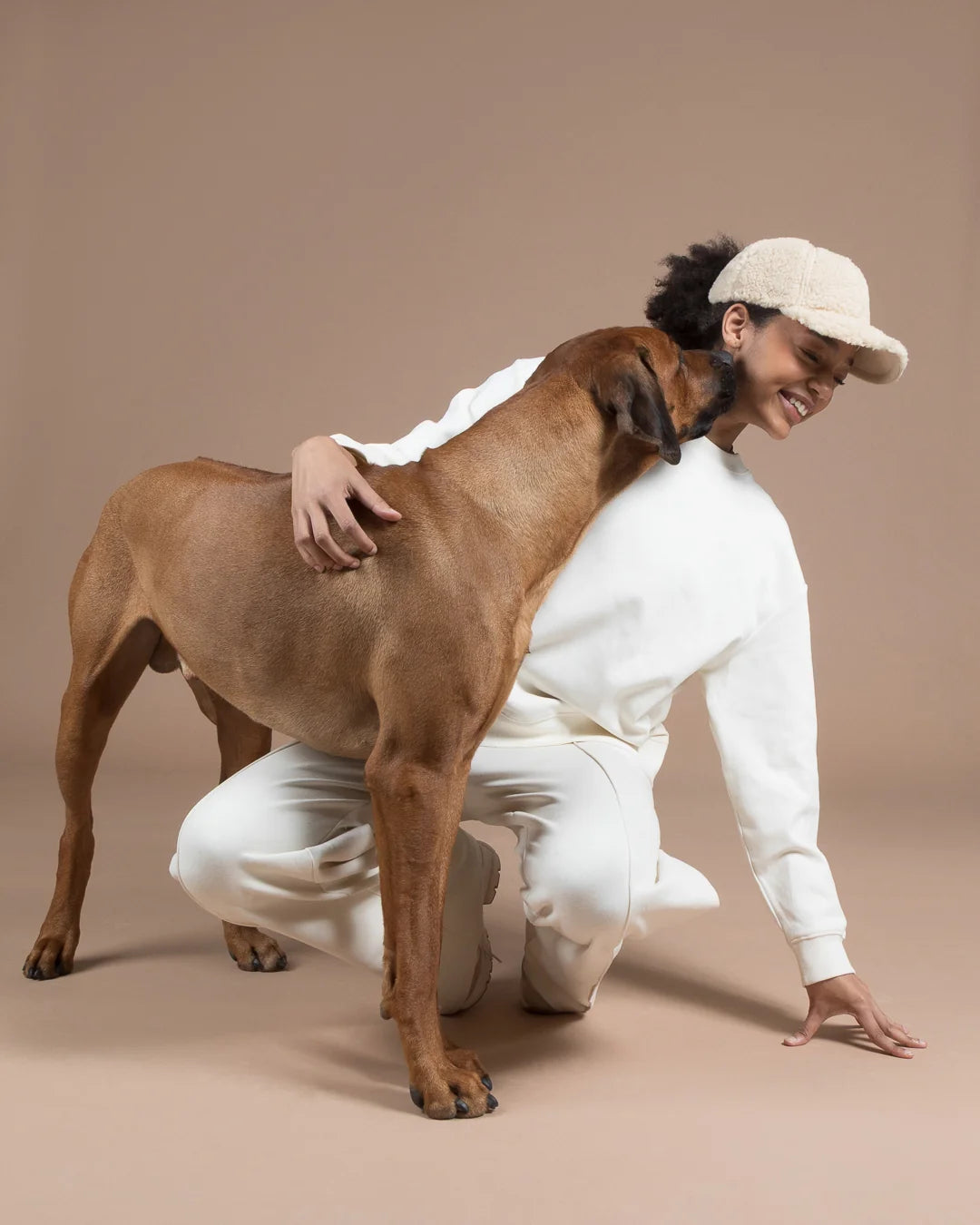 Sherpa Kappe Taupe - Mensch