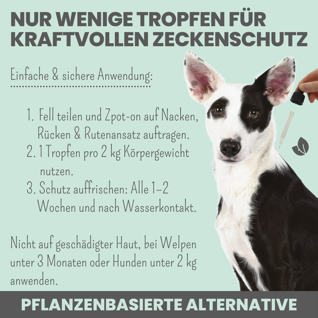 Zpot-on gegen Zecken, Flöhe & Milben