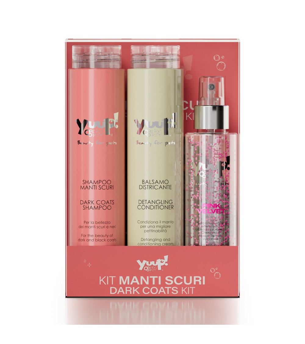 Shampoo + Pflegespray Set - Rotes und dukles Fell