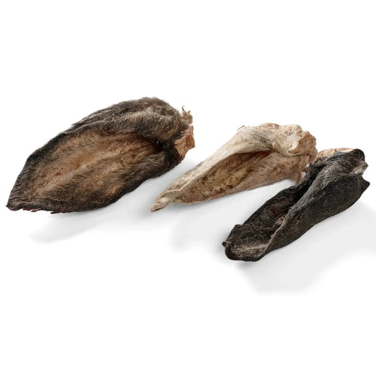 Lamm-Ohren mit Fell, gefriergetrocknet