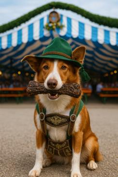 Oktoberfest Rinderhaut Knochen