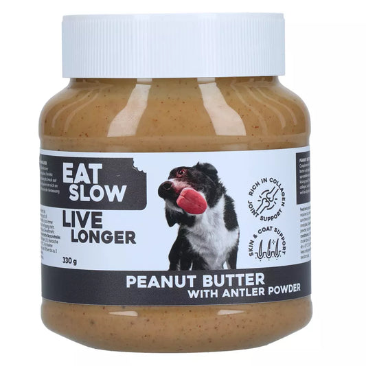 Erdnussbutter mit Geweihpulver