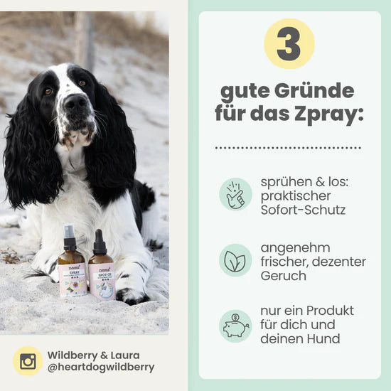 Zpray gegen Zecken, Flöhe & Milben